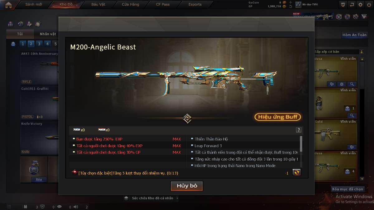 shop acc cf uy tin gia re